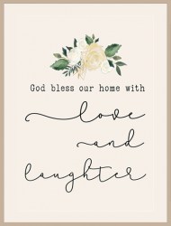 Мотивационный постер "Дом благословлен на любовь"