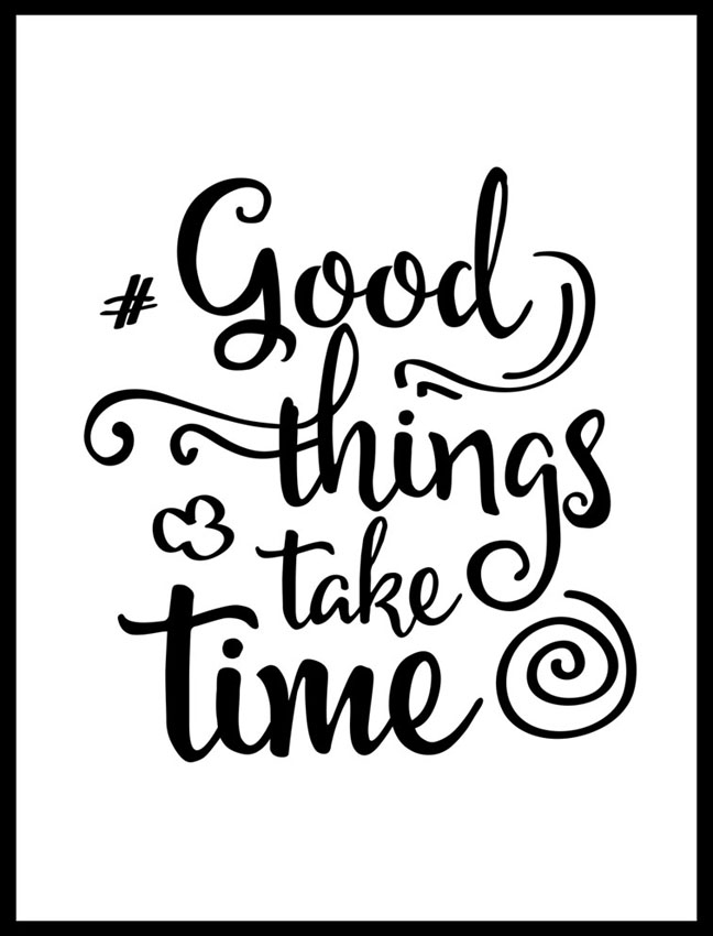 Мотивационный постер "Время для хорошего"