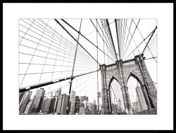 Постер Нью Йорк черно белый