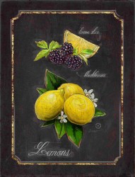 Постер лимон картина графика матовая бумага
